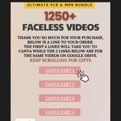 Set of 400k+ Digital Products including E-Books, Canva Templates, Faceless Videos, Planners, Mindset Courses, Make Money Courses