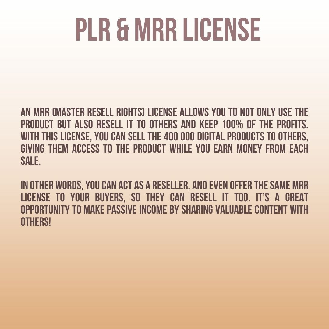 Set of 400k+ Digital Products including E-Books, Canva Templates, Faceless Videos, Planners, Mindset Courses, Make Money Courses